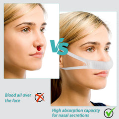 Patelai nose bandage with behind-ear strap for easy tool-free wear
