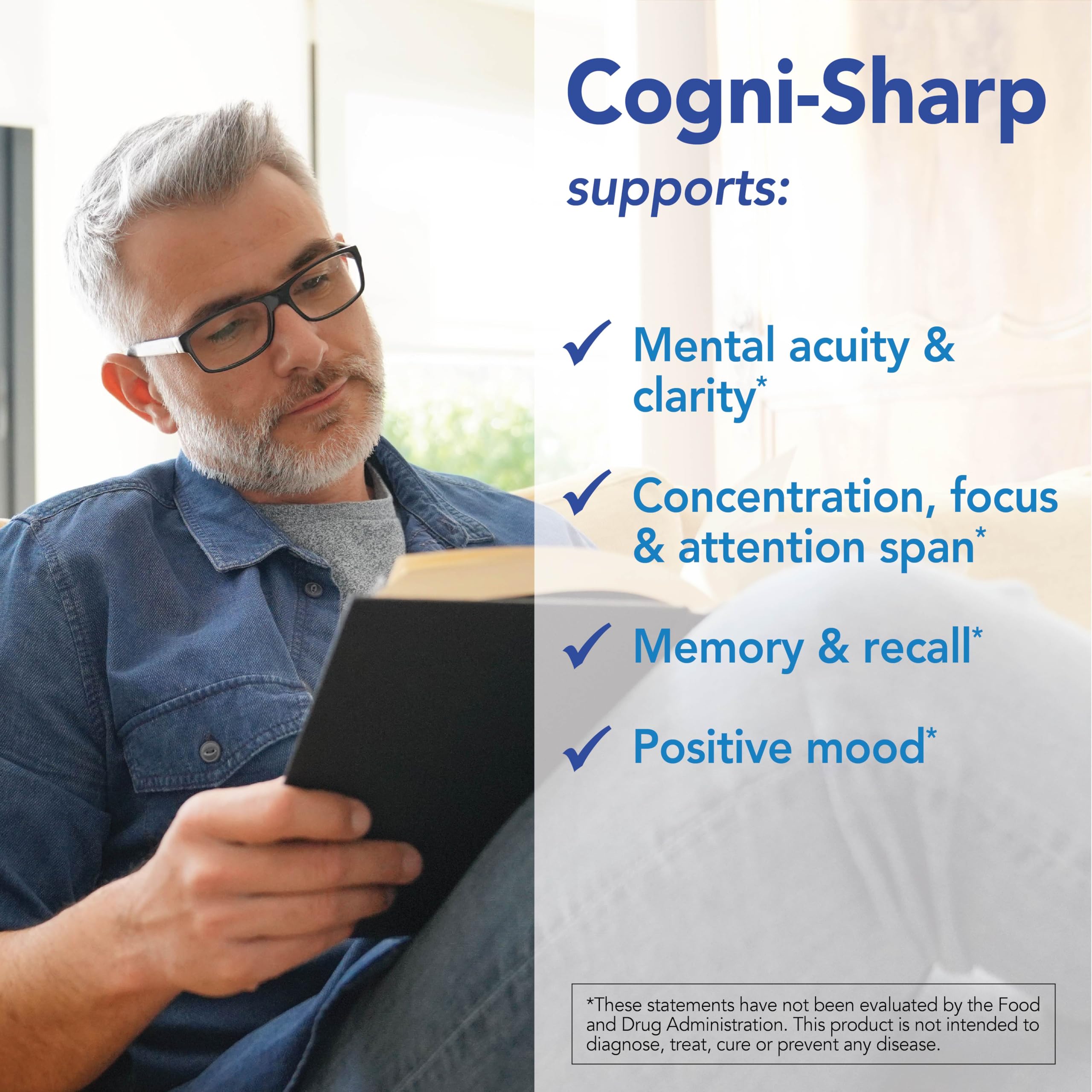 Patient One Cogni-Sharp ingredients list showcases mushroom and herb mix