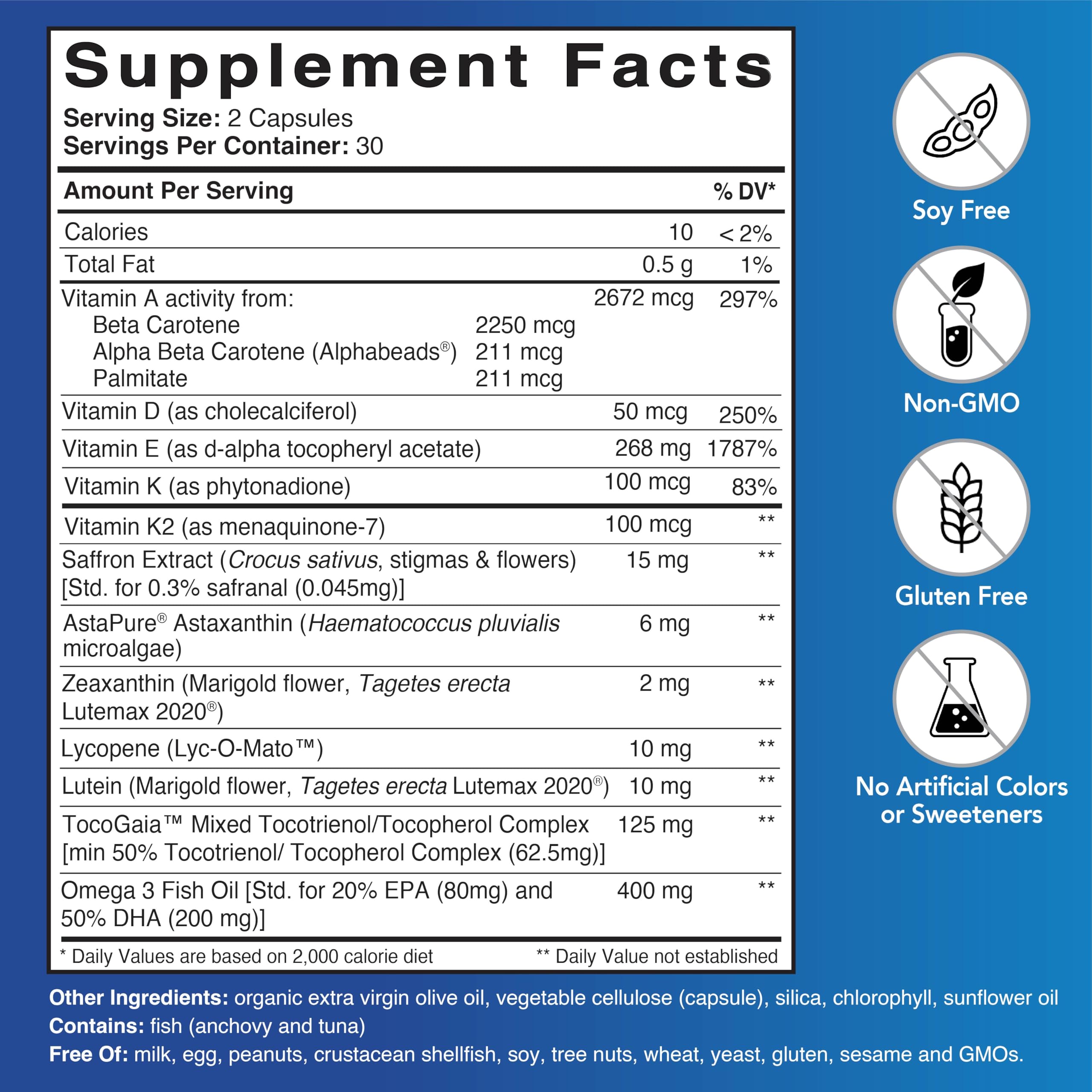 Patient One Fat Soluble Vitamins Complete capsules for daily bone and heart support.