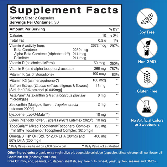 Patient One Fat Soluble Vitamins Complete capsules for daily bone and heart support.