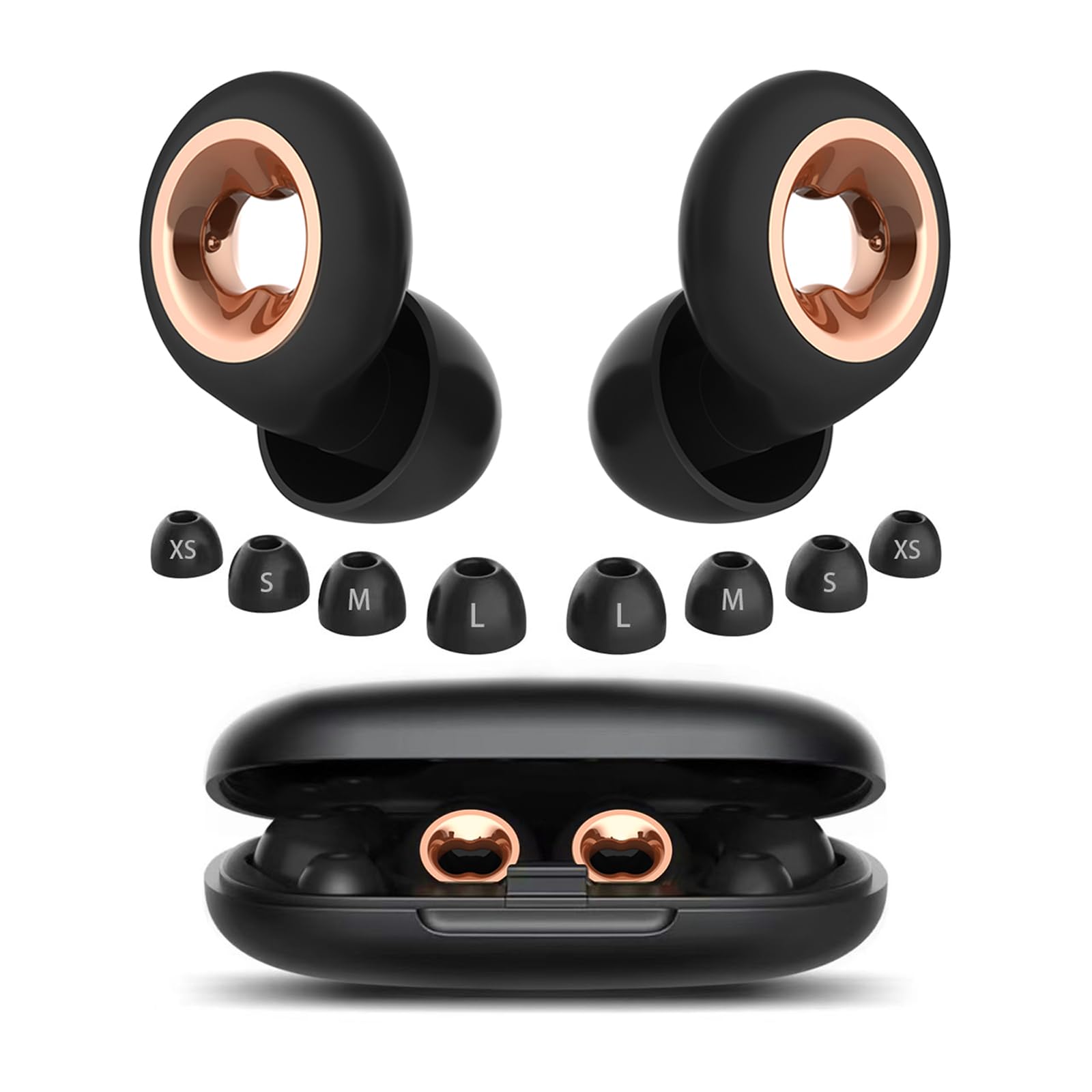 PATNRAB sleeping ear plugs close-up with 45dB noise cancellation for quiet nights