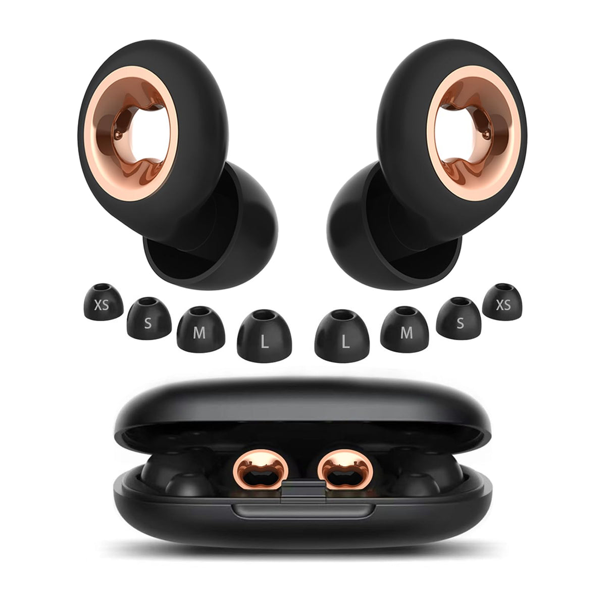 PATNRAB sleeping ear plugs close-up with 45dB noise cancellation for quiet nights