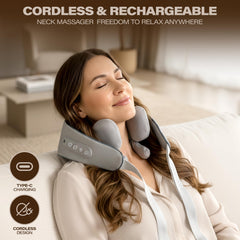 PatrizyThera shoulder massage unit targets tight upper back muscles