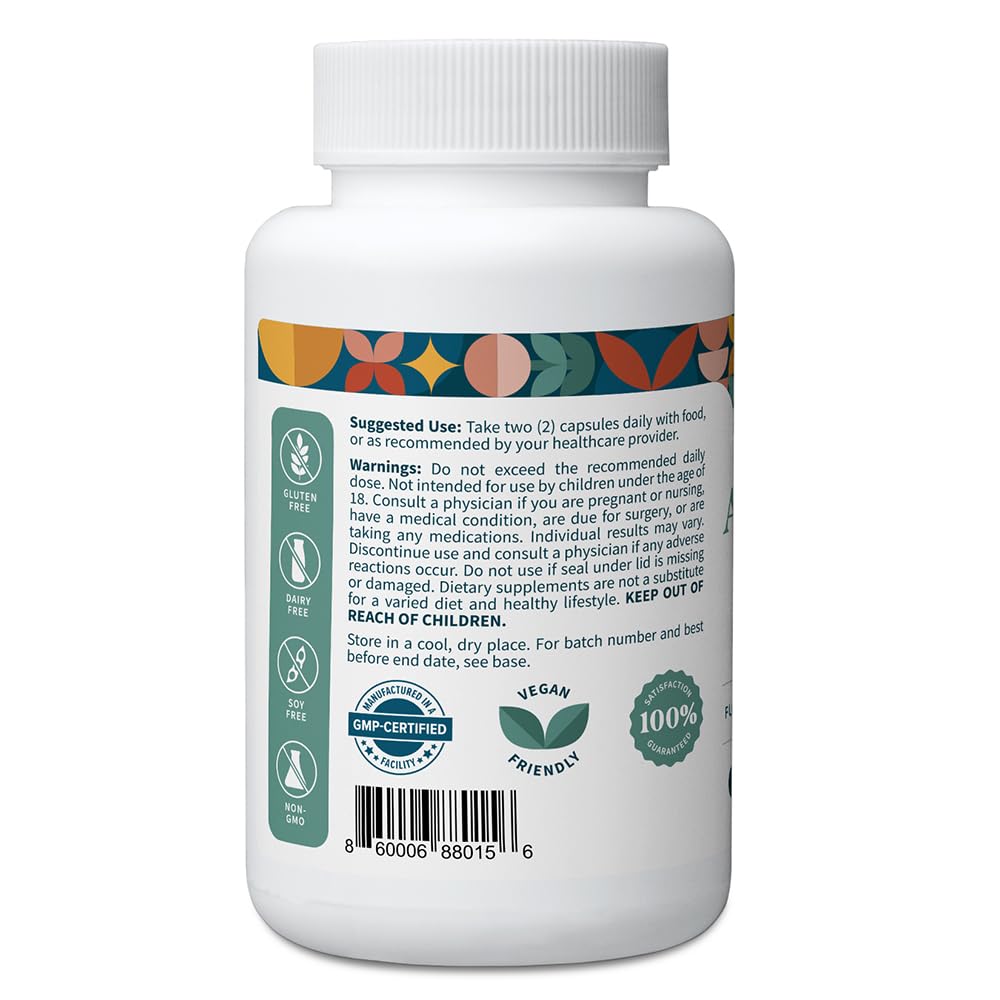 Pattern Wellness Ashwagandha Complex capsules close-up highlighting vegan wellness