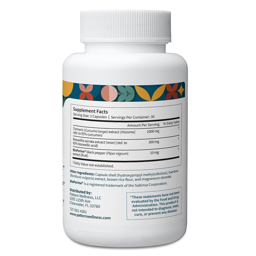 Pattern Wellness BioPerine label closeup illustrating absorption support for nutrients