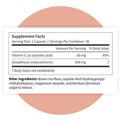 Pattern Wellness Glutathione skin glow shot hints at youthful vitality and collagen support.