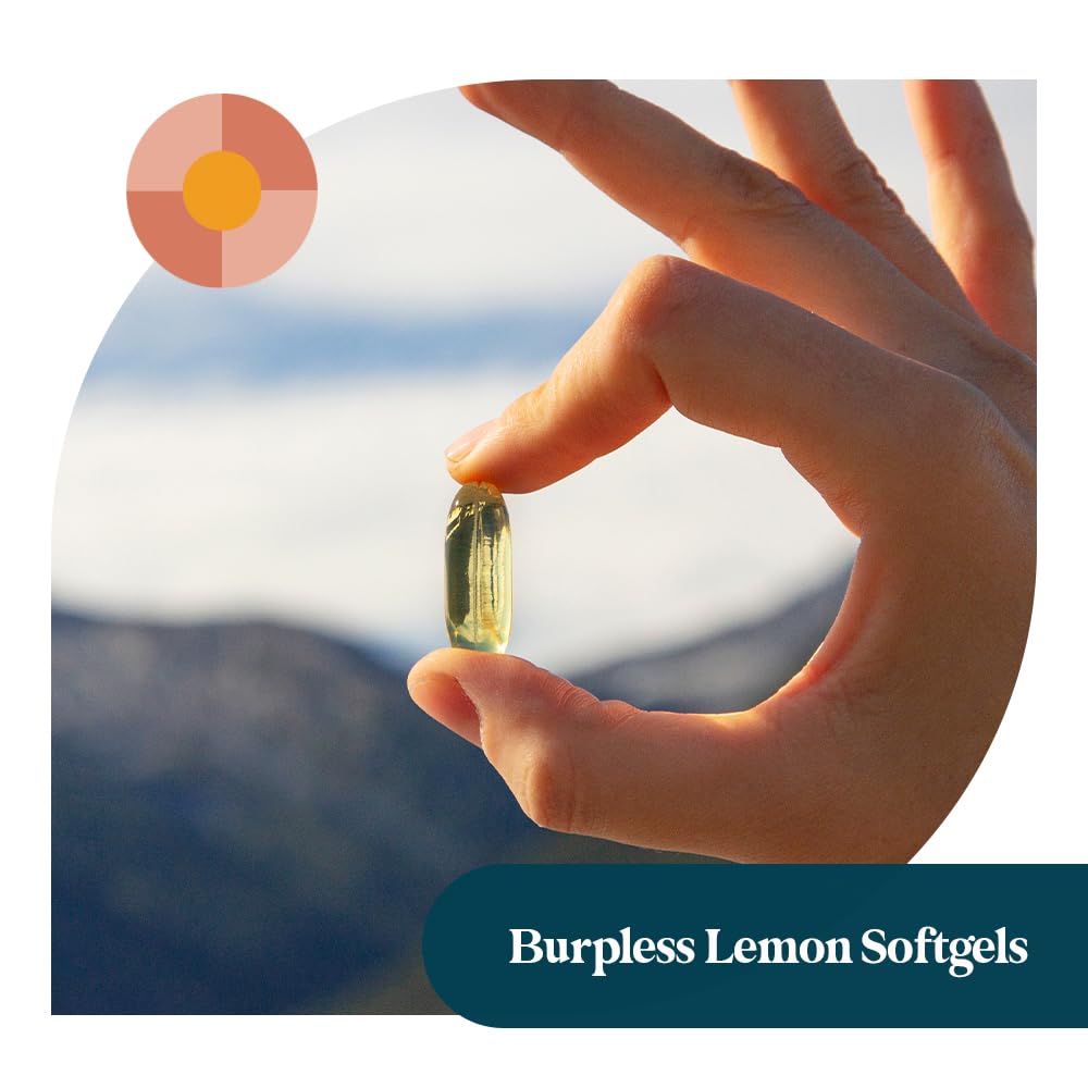 Pattern Wellness lemon flavor softgels indicate refreshing daily supplementation.