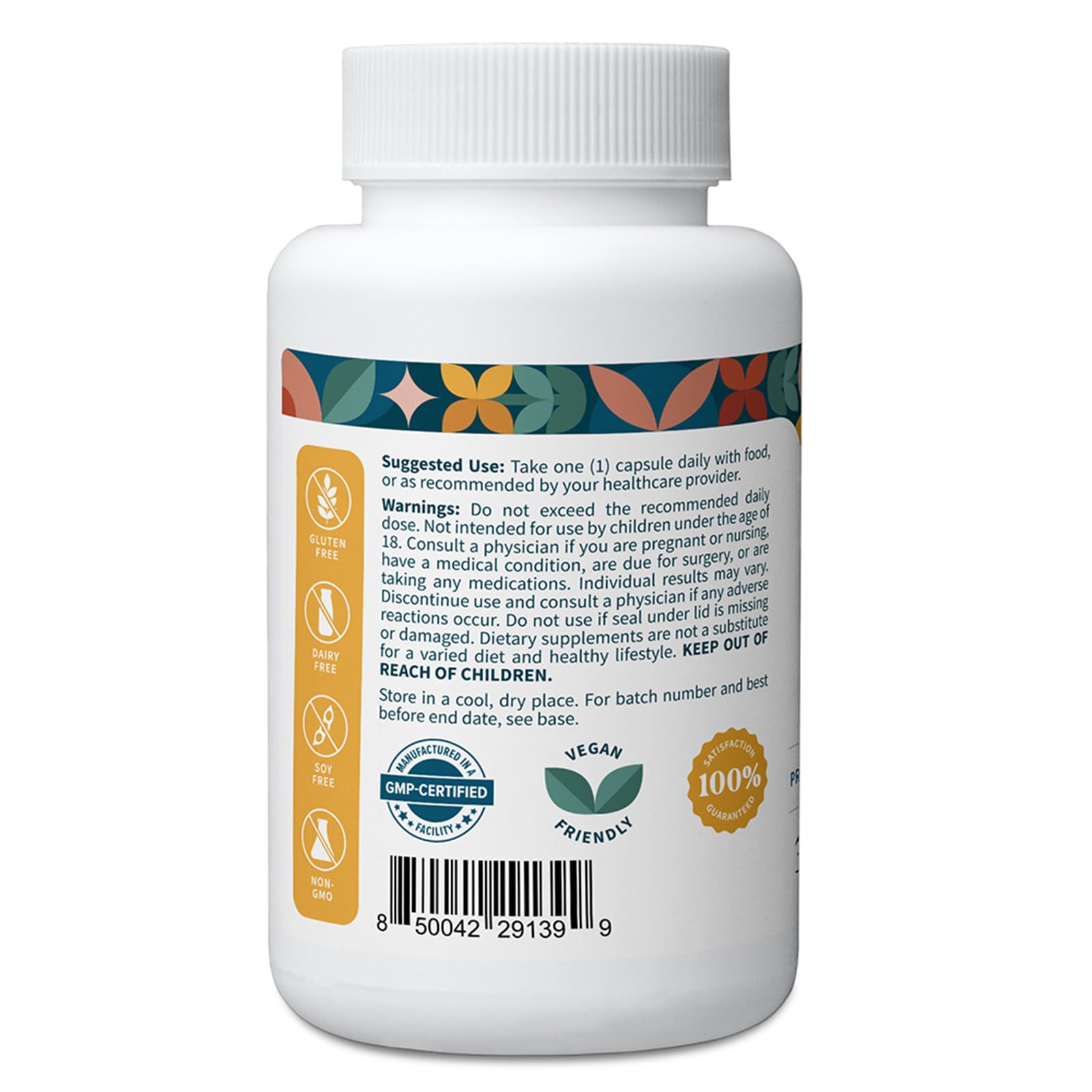 Pouring Pattern Wellness saffron capsules shows convenient daily dosage.
