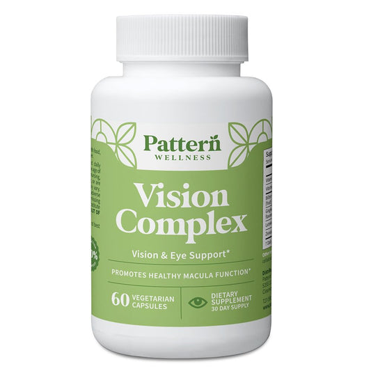 Pattern Wellness Vision Complex bottle for daily eye support and clarity.