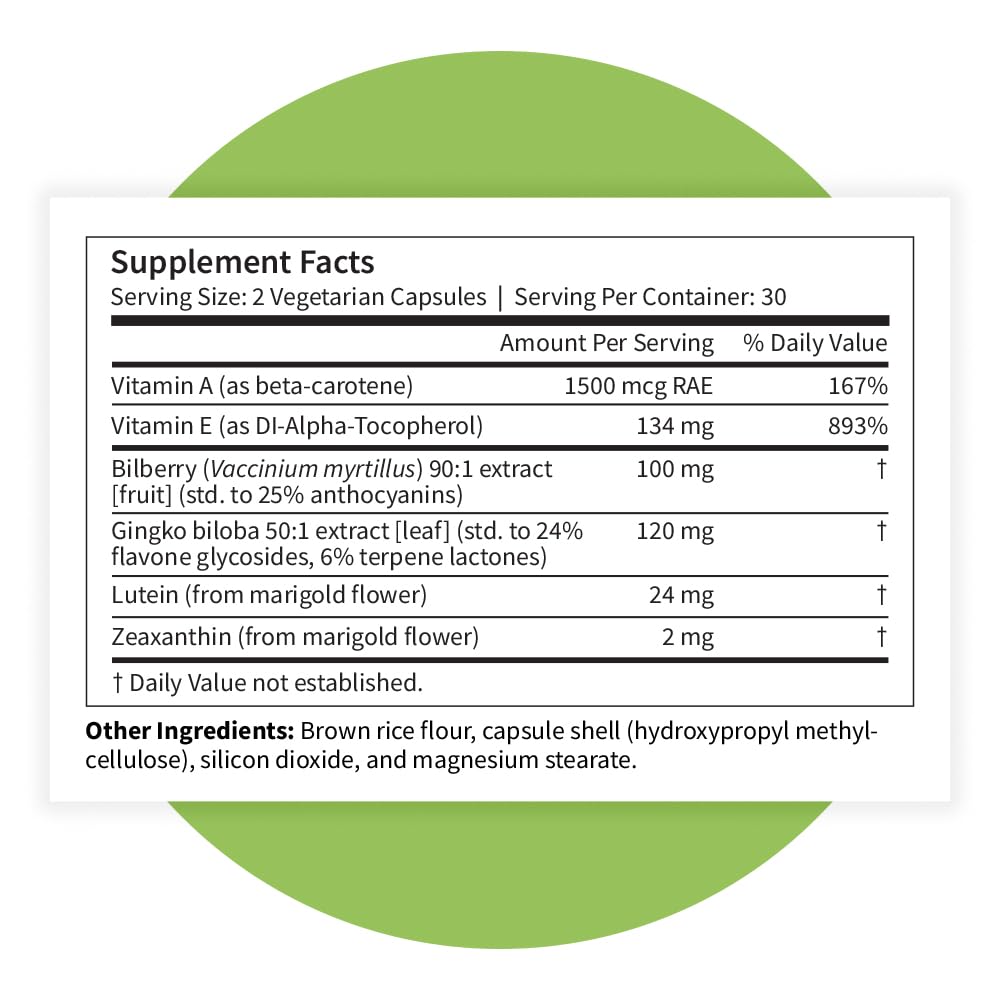 Pattern Wellness Vision Complex vegan capsules offer non-GMO, plant-based daily support.