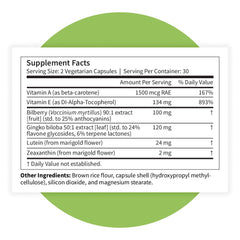 Pattern Wellness Vision Complex vegan capsules offer non-GMO, plant-based daily support.