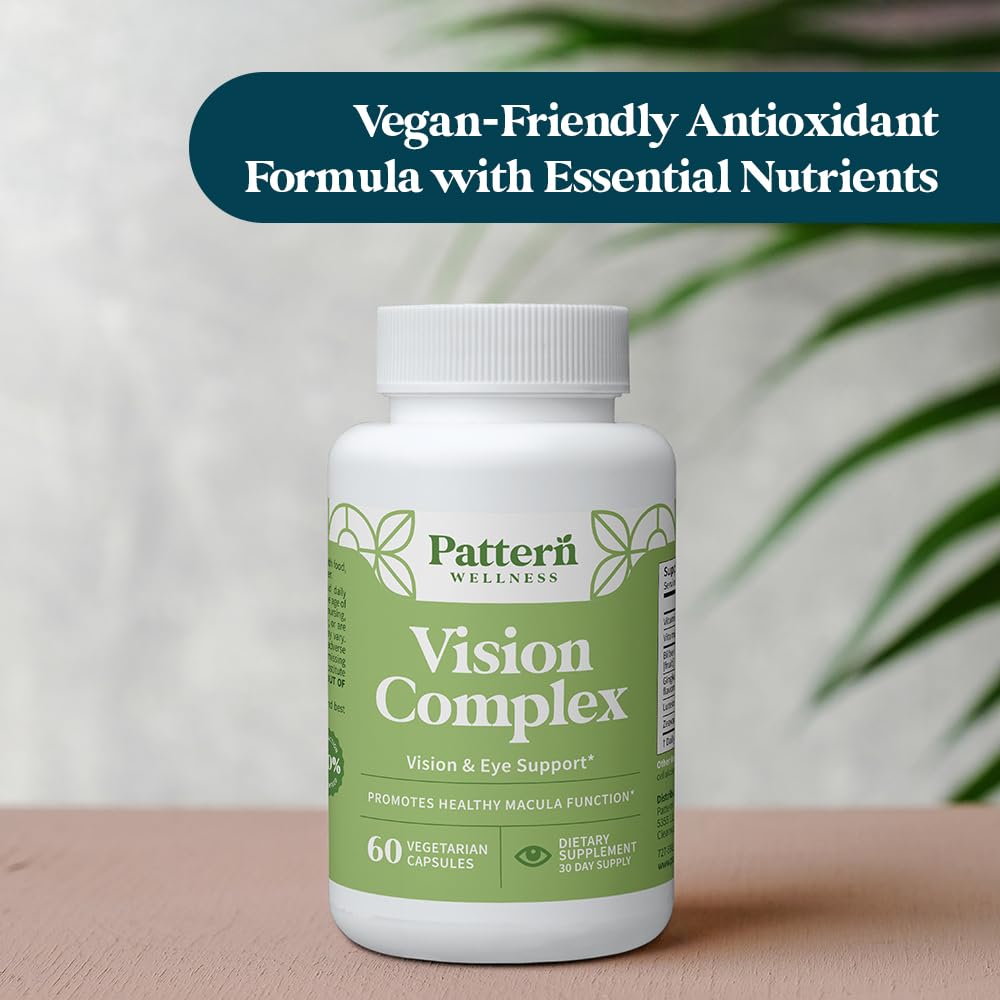 Pattern Wellness Vision Complex vitamin blend supports general wellness and visual function.