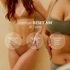Paulina Fitness Reset AM label design showcasing premium quality and purity