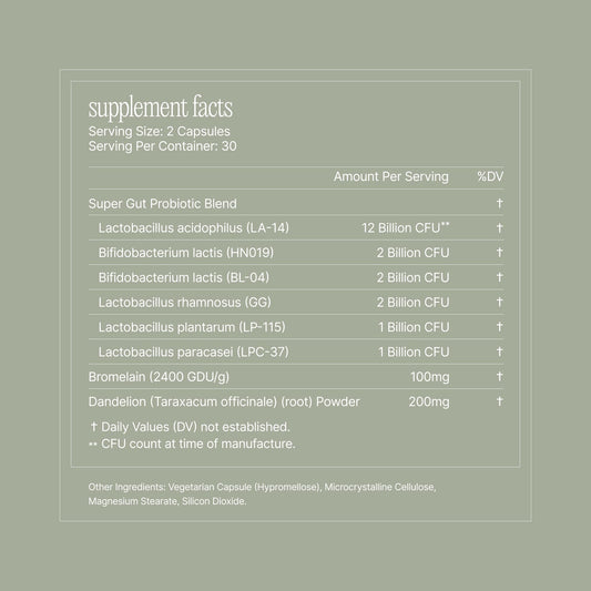 Paulina FITNESS Reset capsules closeup highlighting convenient daily digestion support