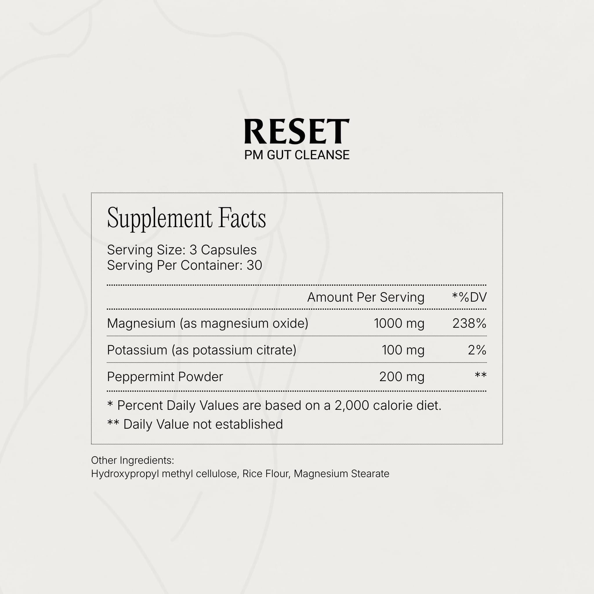 Paulina Fitness Reset PM capsules promote evening comfort and digestive ease for a relaxed night.