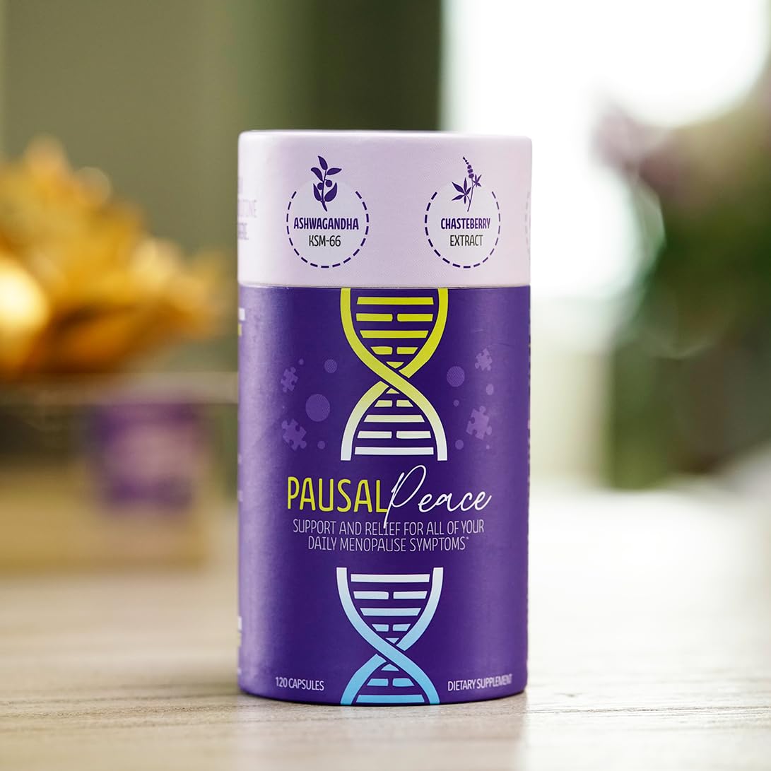 PausalPeace ashwagandha closeup suggesting stress support potential