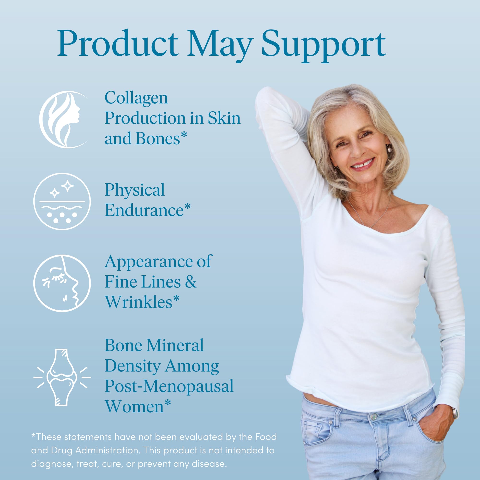 The 'Pause Life Hyaluronic Acid supplement for skin hydration