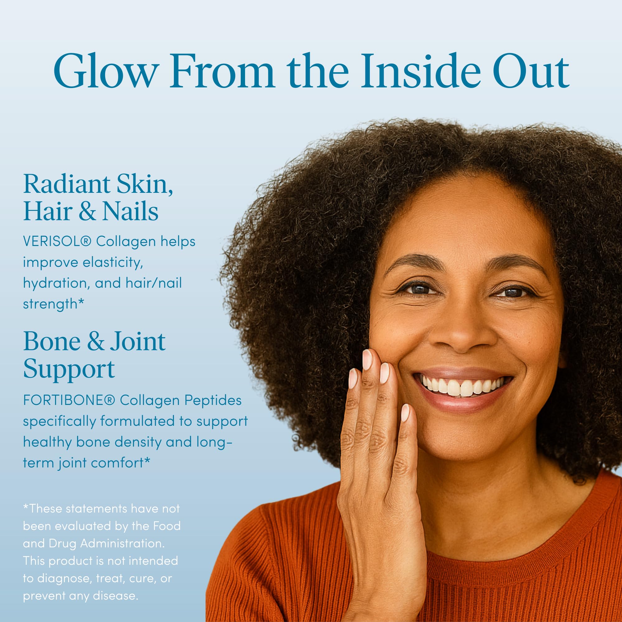 The 'Pause Life Skin & Bone powder pouring into water for convenient hydration