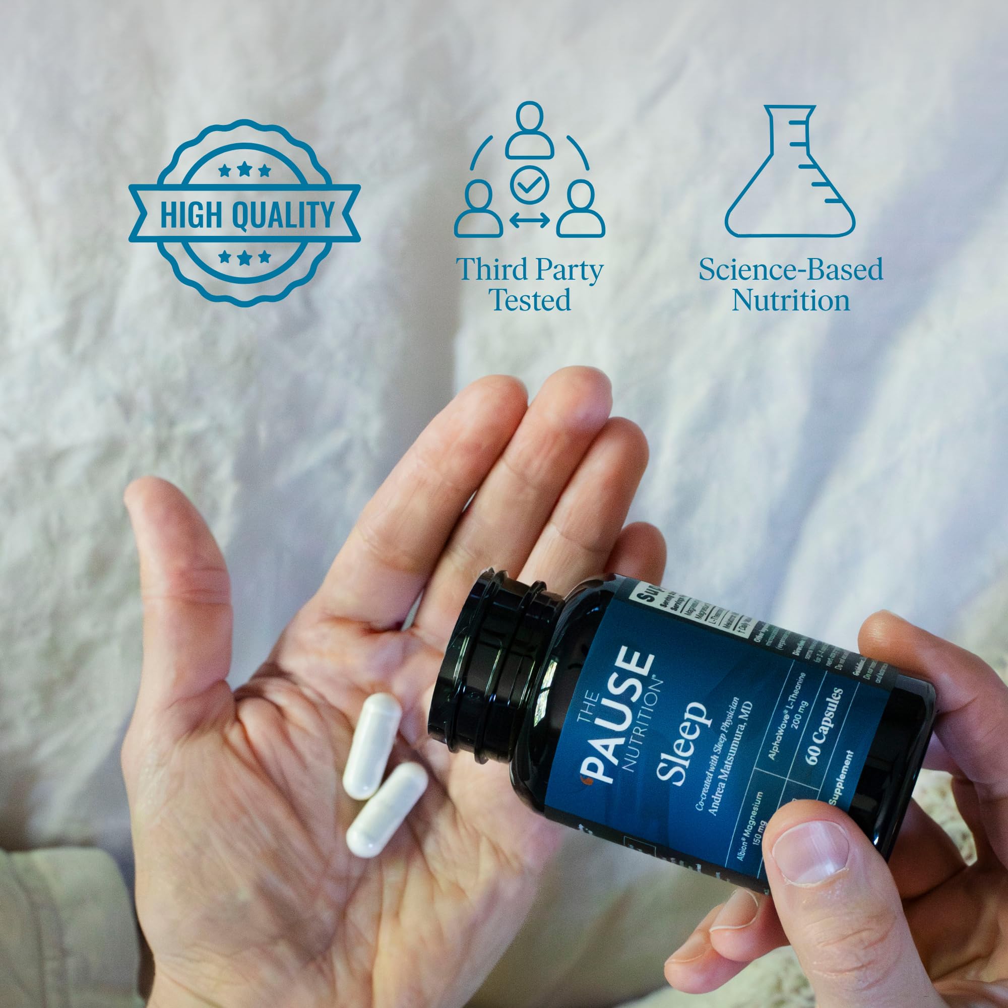 Pause Life Sleep magnesium ingredient supports relaxed wind-down