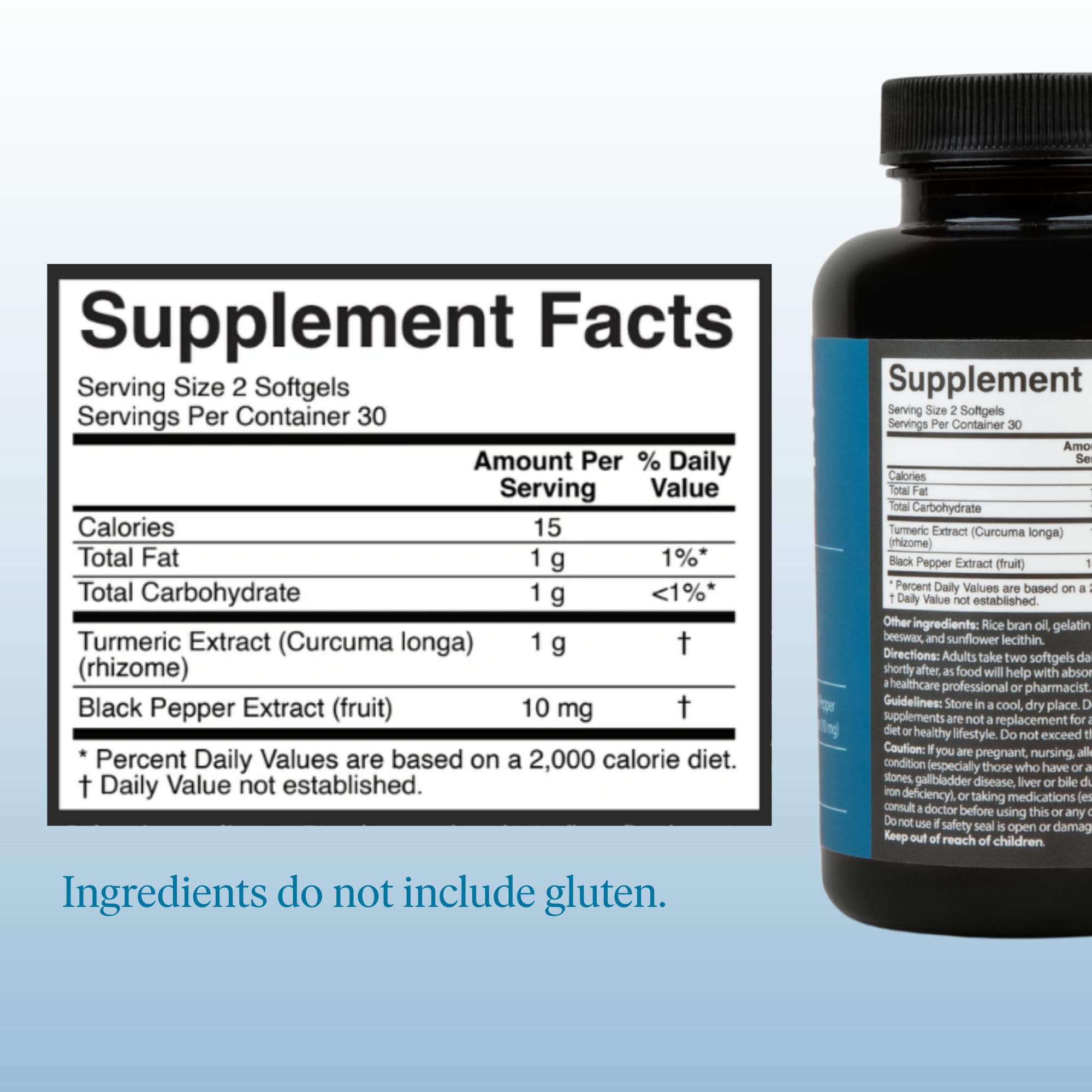 The 'Pause Life Turmeric with black pepper extract highlights absorption support