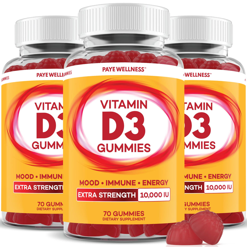 PAYÉ Vitamin D Gummies bottle with berry flavor for daily immune support