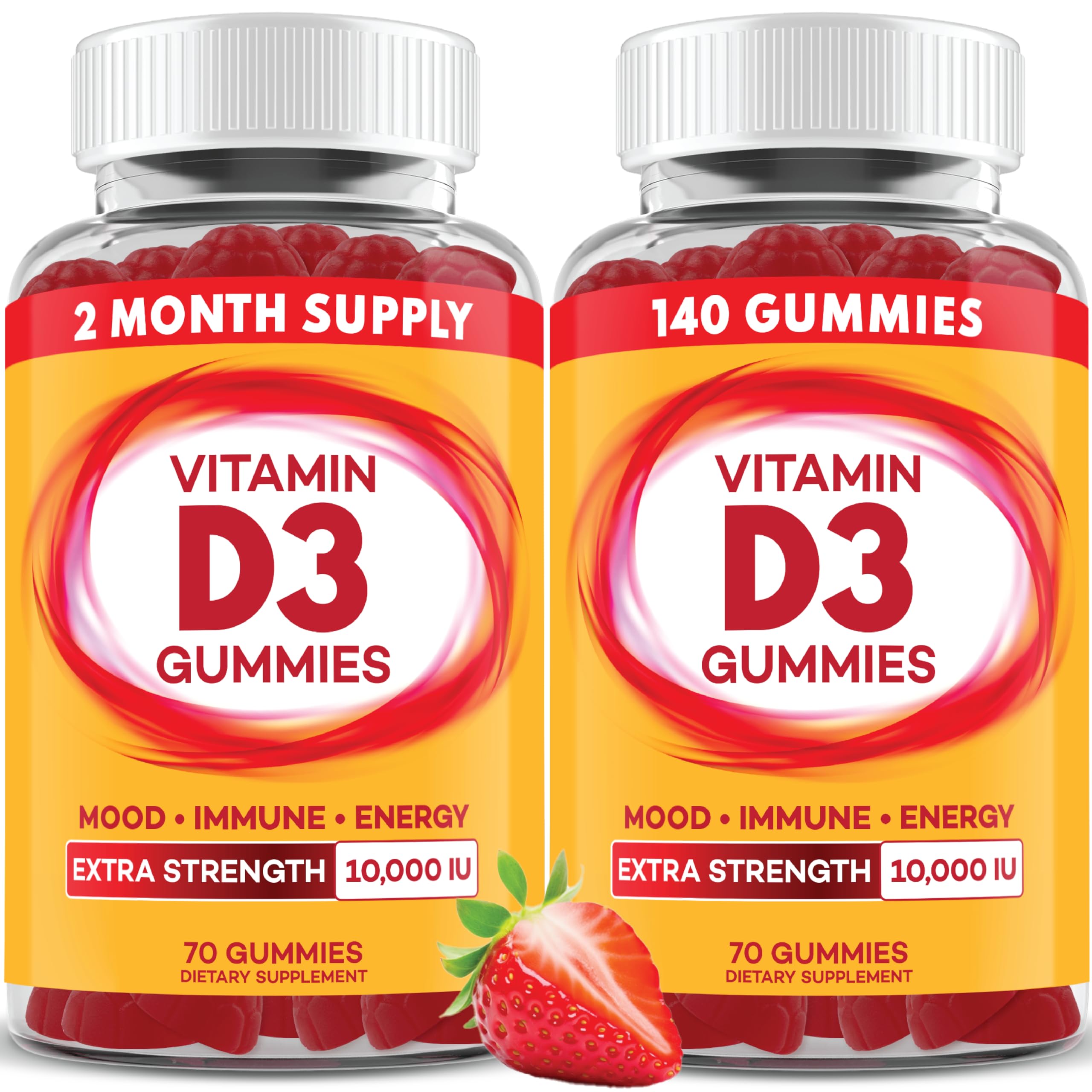 PAYÉ Vitamin D Gummies bottle shows berry flavor and convenient daily support for bone and immune wellness.