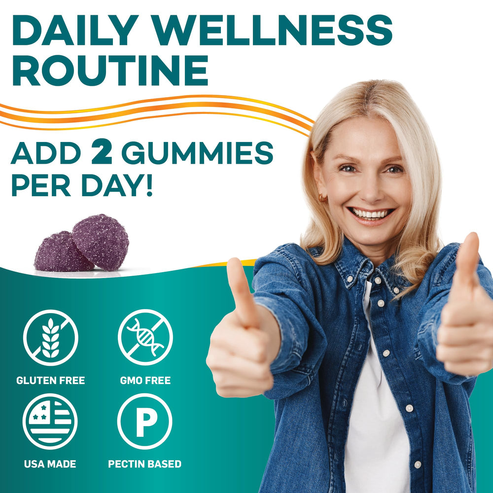 On-the-go PAYÉ Zinc Gummies pack for easy daily use.