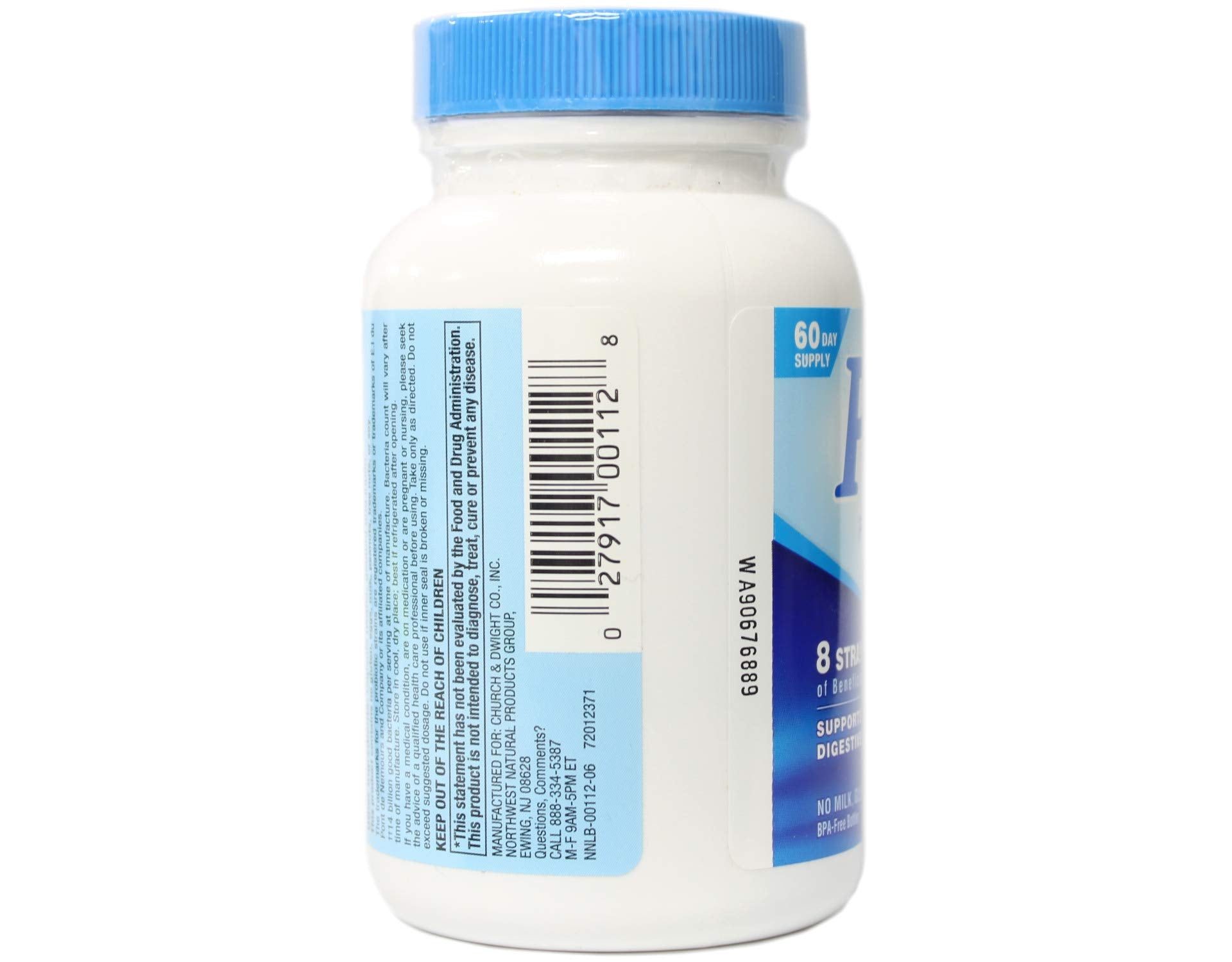 PB8 Probiotic BPA-free bottle highlighting safe packaging
