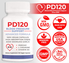 PD120 made in USA facility badge indicating quality manufacturing