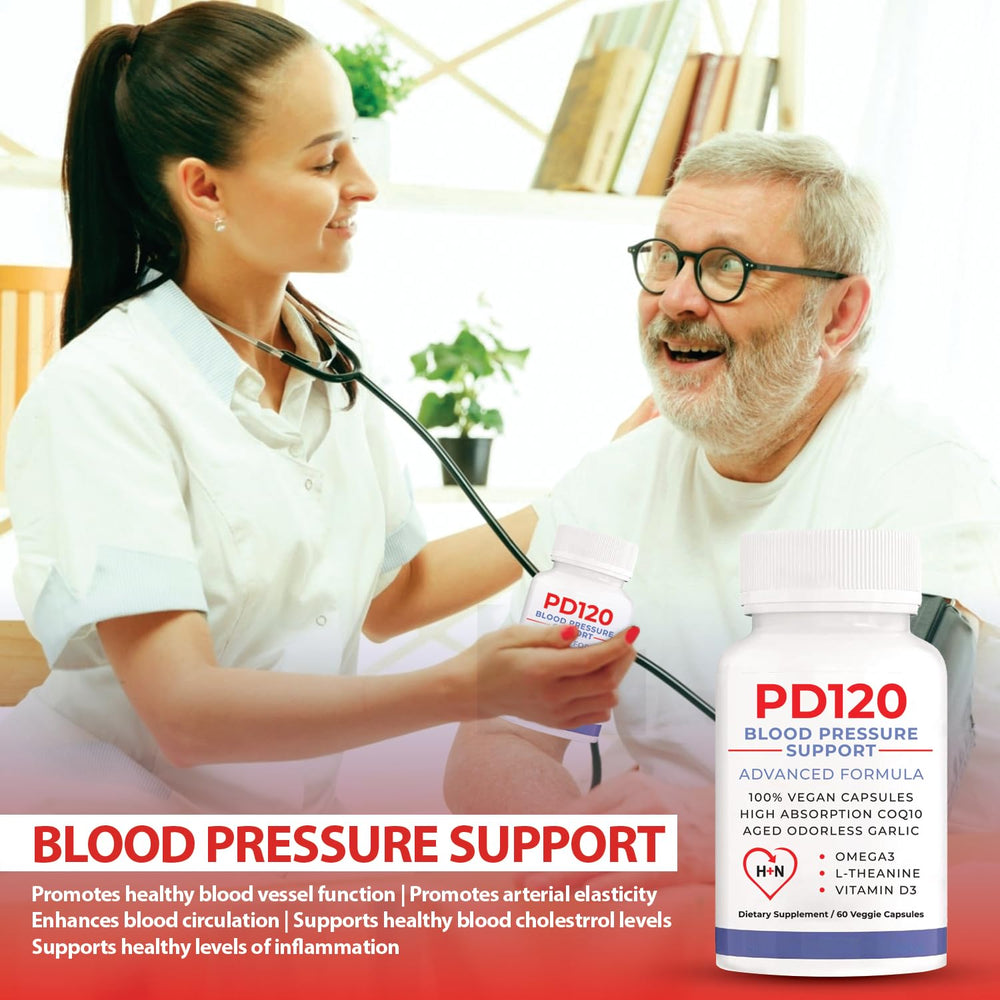 PD120 vitamin D3, L-Theanine, and omega-3s support a balanced cardiovascular routine.
