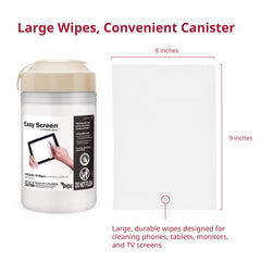 PDI Easy Screen Cleaning Wipes ready-to-use no sprays required