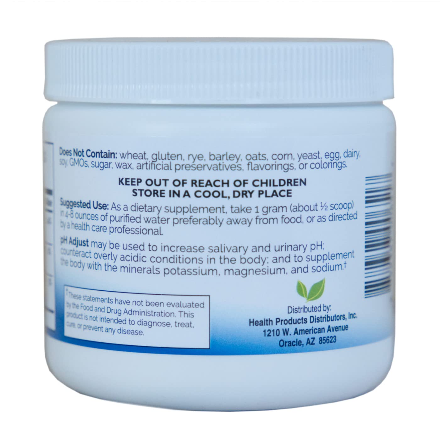 PDI Health pH Adjust bottle pour demonstrates easy dosing for one drink.