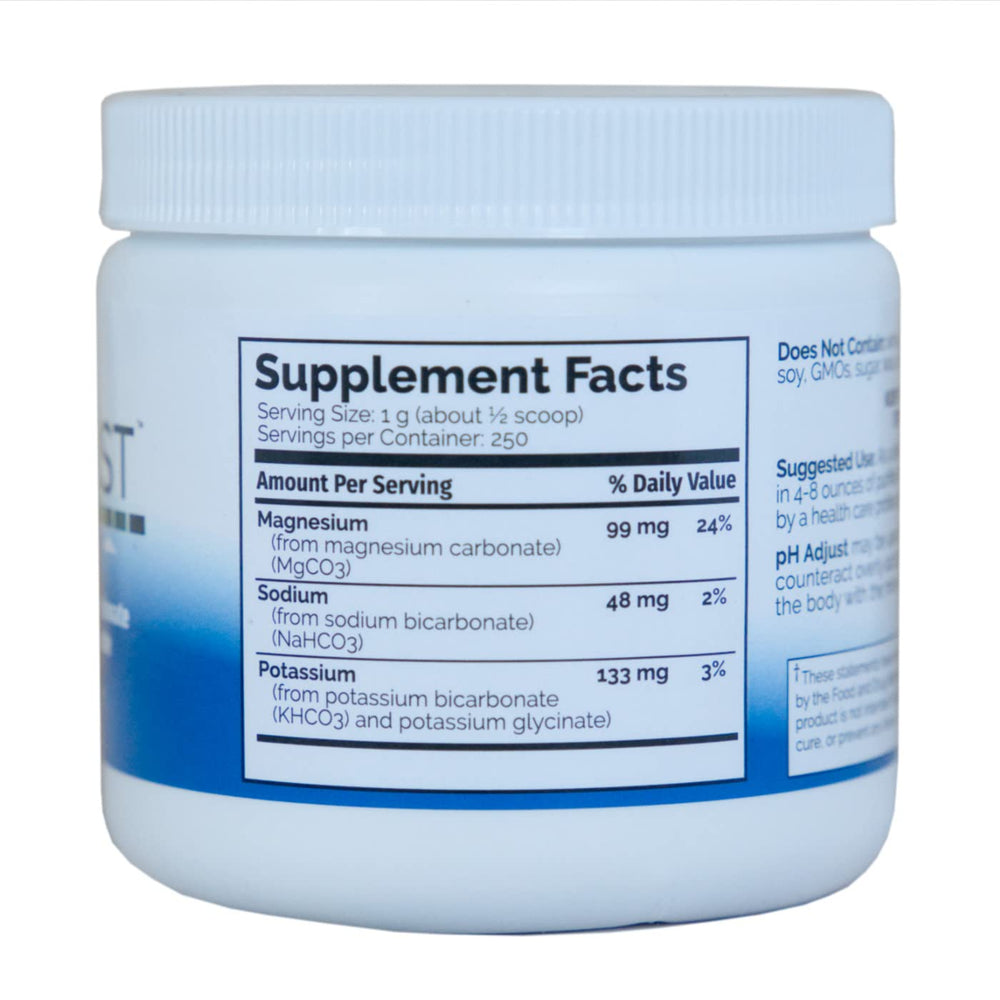 PDI Health pH Adjust powder granules ready to mix into water or juice.