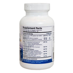 Close-up of ULTIMATE PROTECTOR+ capsules highlighting plant-based Nrf2 activators