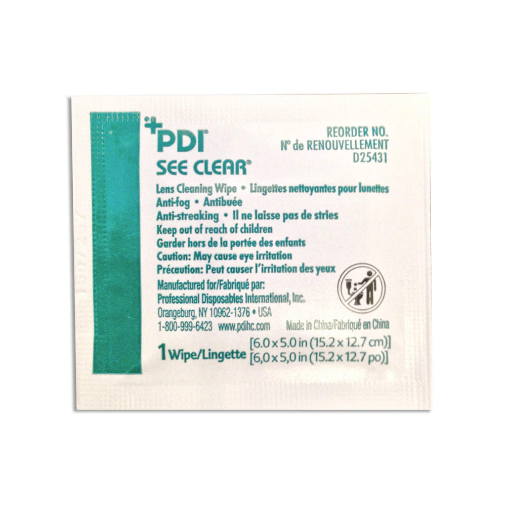 PDI See Clear eyeglass wipes in a multi-box pack for quick, scratch-free cleaning.