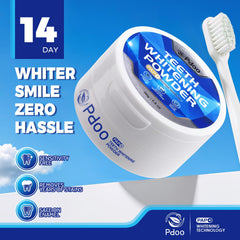 Textured powder detail highlights PAP actives and gentle stain lifting.
