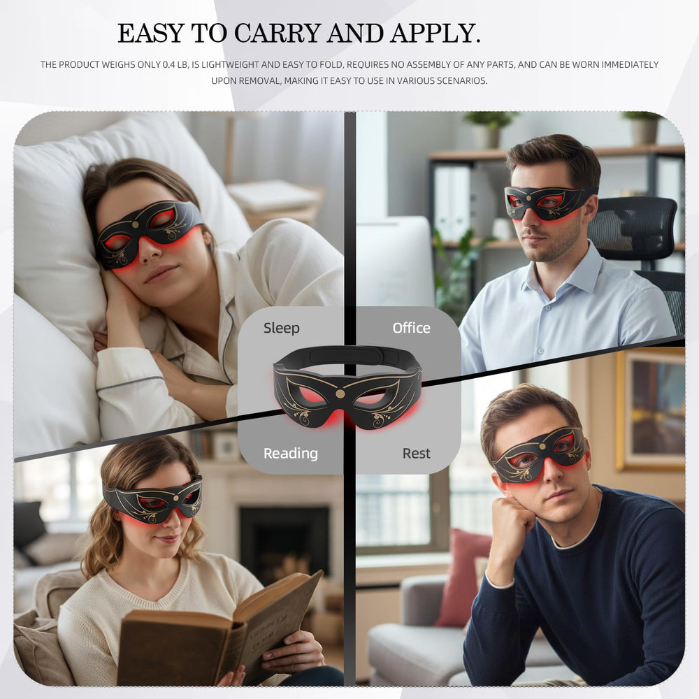 PDTVERA Rechargeable battery powers the mask for cordless relaxation sessions.