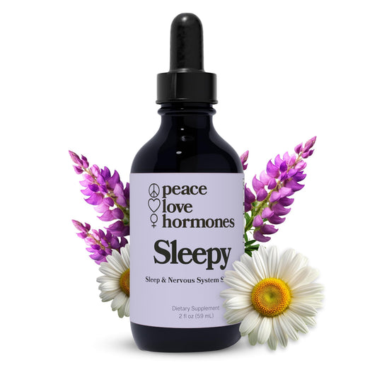 peace. love. hormones Sleepy bottle pour promotes calm nighttime relaxation