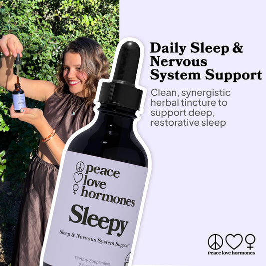 peace. love. hormones Sleepy dropper with herbal extract for non-drowsy sleep support