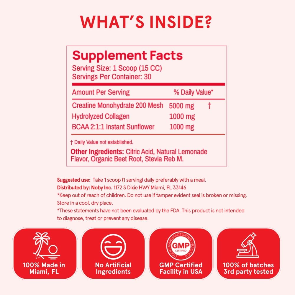 peach perfect bcaas and collagen label close-up signals recovery support and skin health