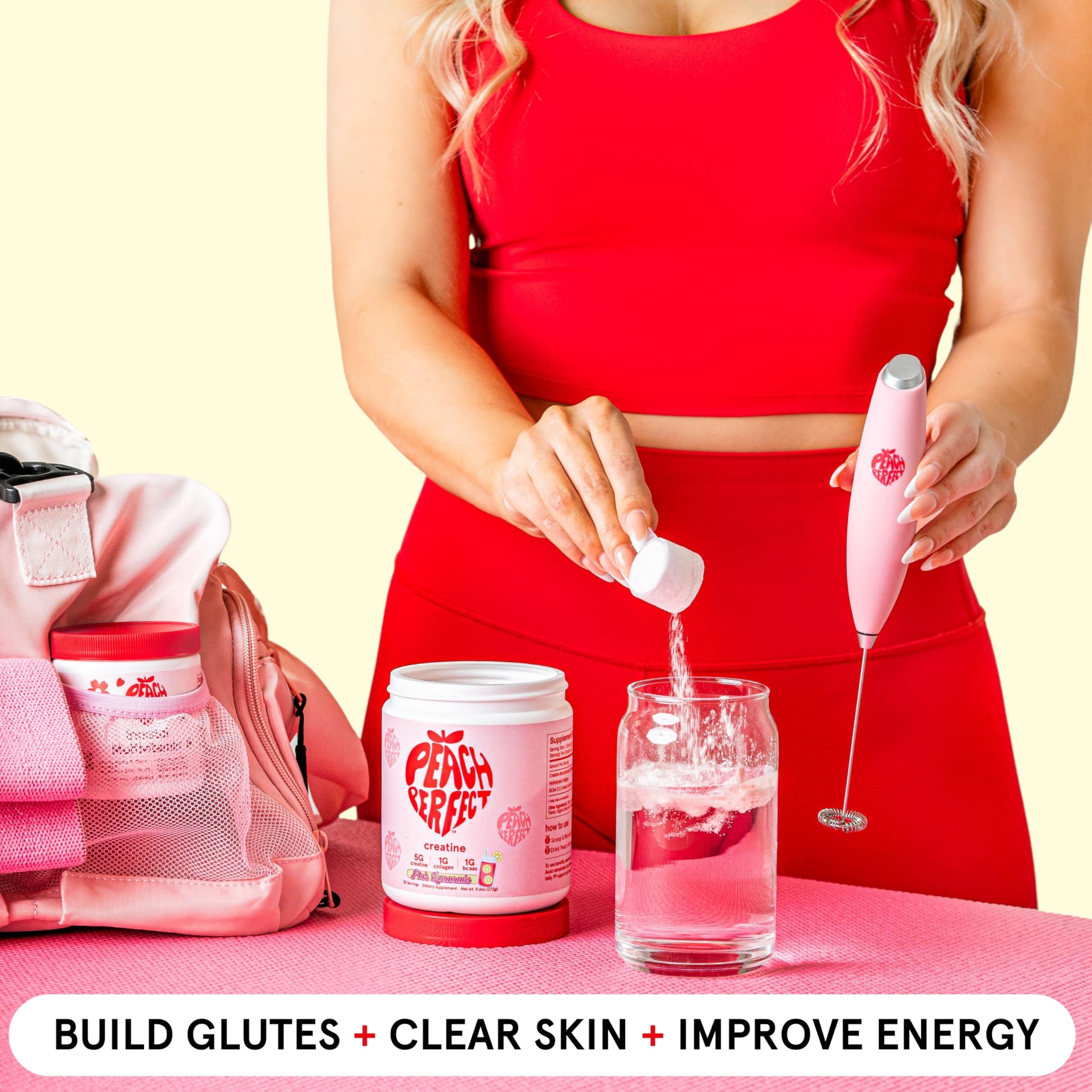 Powder dissolves quickly for a smooth pink lemonade beverage without chalkiness.