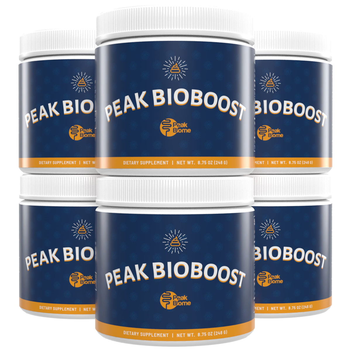 Peak Biome Peak BioBoost tub close-up for tasteless daily gut support