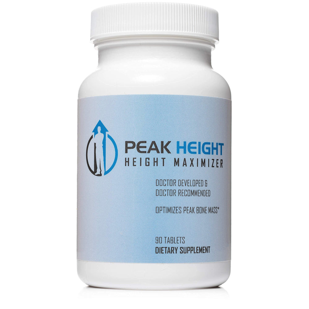 Peak Height Growth doctor-developed logo emphasizes medical backing and credibility.