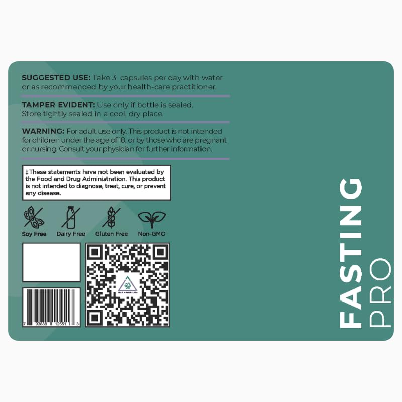 Peak Human Fasting Pro NAD dosing information for quick reference