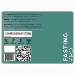 Peak Human Fasting Pro NAD dosing information for quick reference