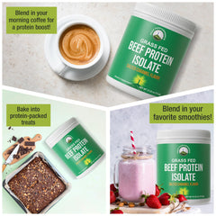 Pouring protein into cup shows quick dissolving, clump-free mix.
