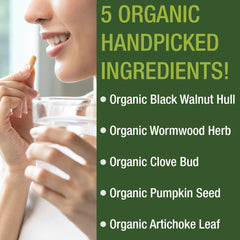 Peak Performance organic herb blend with artichoke and pumpkin seed for digestive balance.