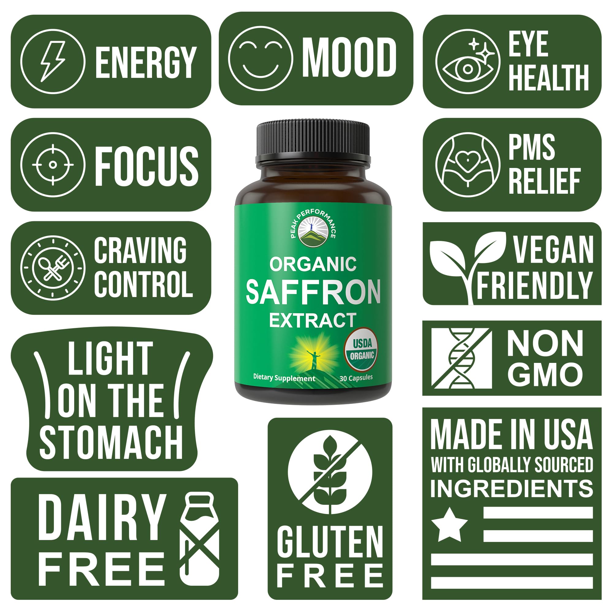 Peak Performance organic prebiotic fiber ingredient supports gut health.
