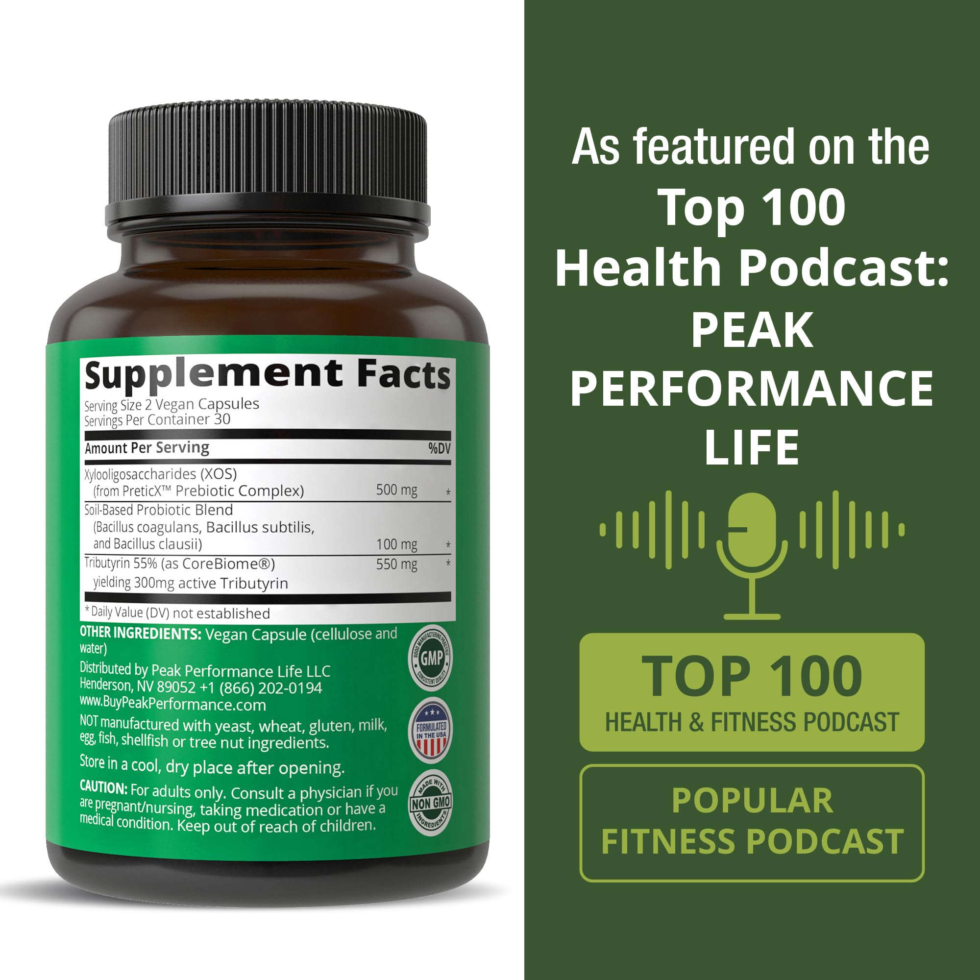 Peak Performance Synbiotic immune and gut health in daily routine.