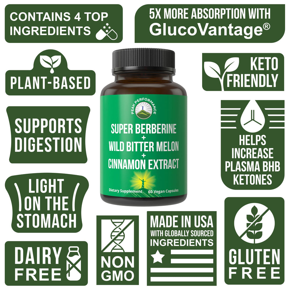 Peak Performance wild bitter melon extract capsules, natural ingredients